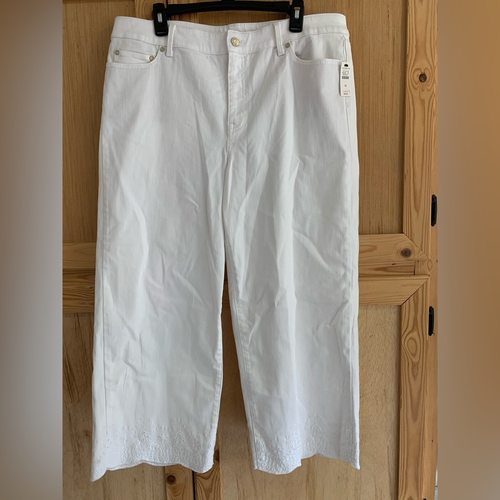 Talbots White Cropped Jeans